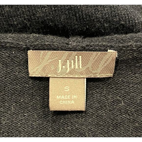 J. Jill Open Front Knit Cardigan Sweater Duster Shawl Blue Long Sleeve Sz S - Picture 5 of 7